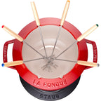 Staub Fondue set20 cm, punainen