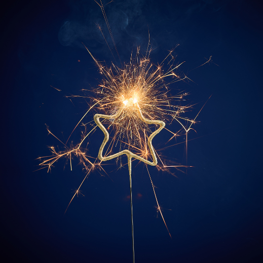 Wondercandle tähtisadetikku - numerot ja symbolit