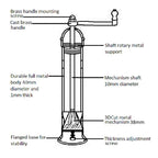 Grekisk pepparkvarn av koppar, utsvängd fot