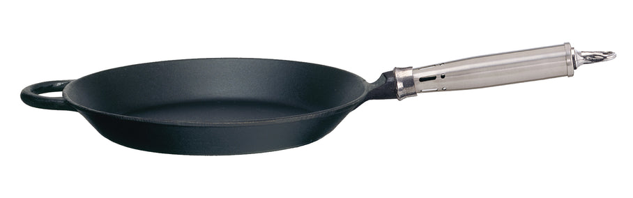 Ronneby Bruk cast-iron pan, 28 cm, steel handle