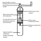 Pepparkvarn av mässing, storlek 2
