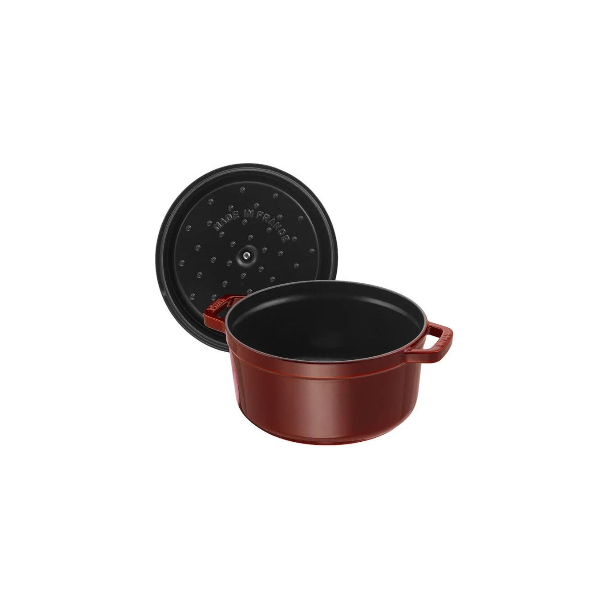 Staub valurautapata, pyöreä 26 cm, 5,25 l, granaatinpunainen