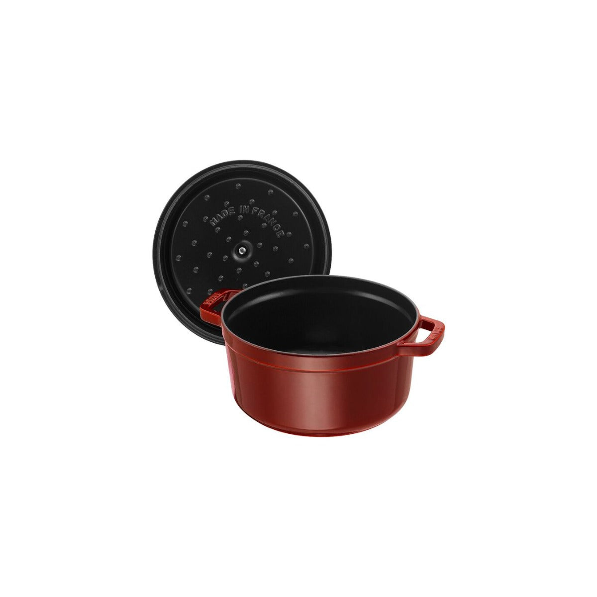 Staub valurautapata, pyöreä 28 cm, 6,7 l, granaatinpunainen