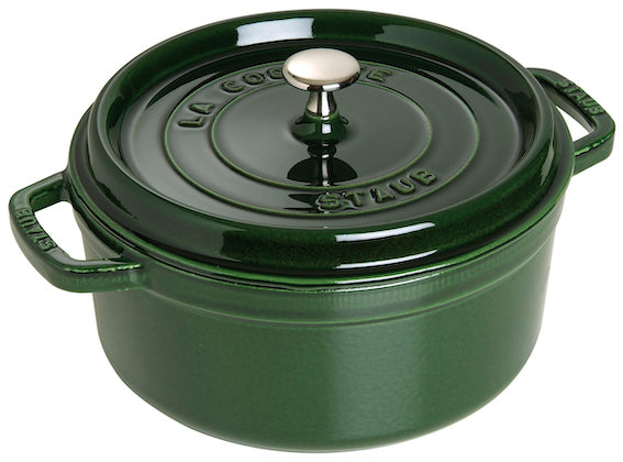 Staub valurautapata, pyöreä 3,8 l, basilikanvihreä