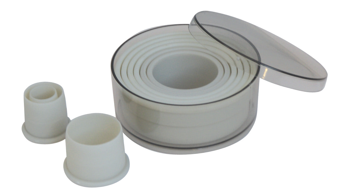 De Buyer leivontamuotti pyöreä uurrettu, 9 kpl