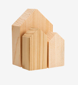 Andrée Jardin cedar wood anti-moth houses, 3 pcs