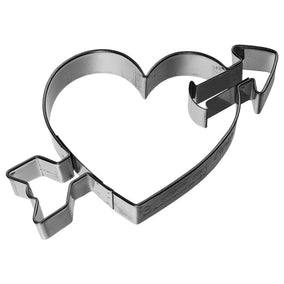 Cookie cutter heart and arrow 8 cm