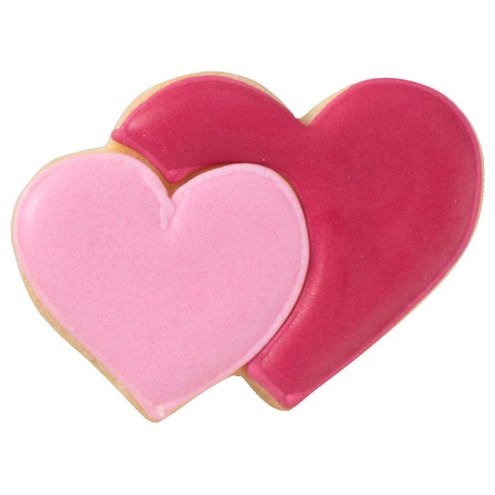Cookie cutter double heart 6,5 cm
