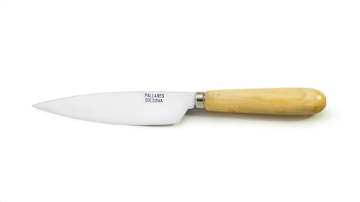 Pallarès utility knife 13 cm, carbon steel and box wood