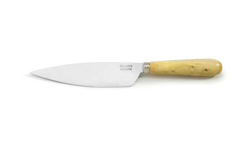 Pallarès chef's knife 16 cm, carbon steel and box wood