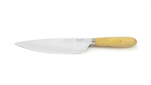 Pallarès chef's knife 22 cm, carbon steel and box wood