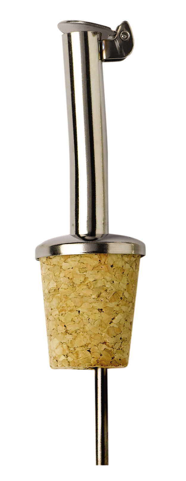 Cork pourer with flap