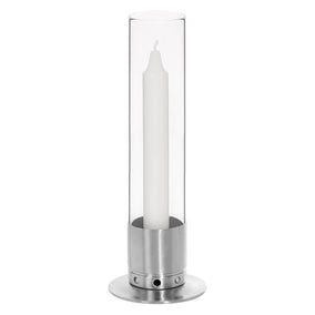 Kattvik candle holder, brushed steel