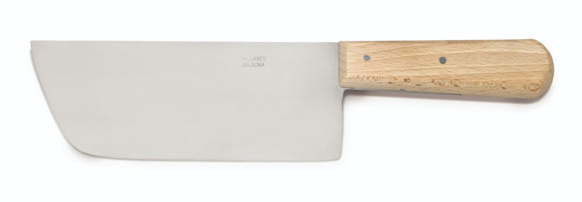 Pallarès cleaver 18 cm, carbon steel and beech wood