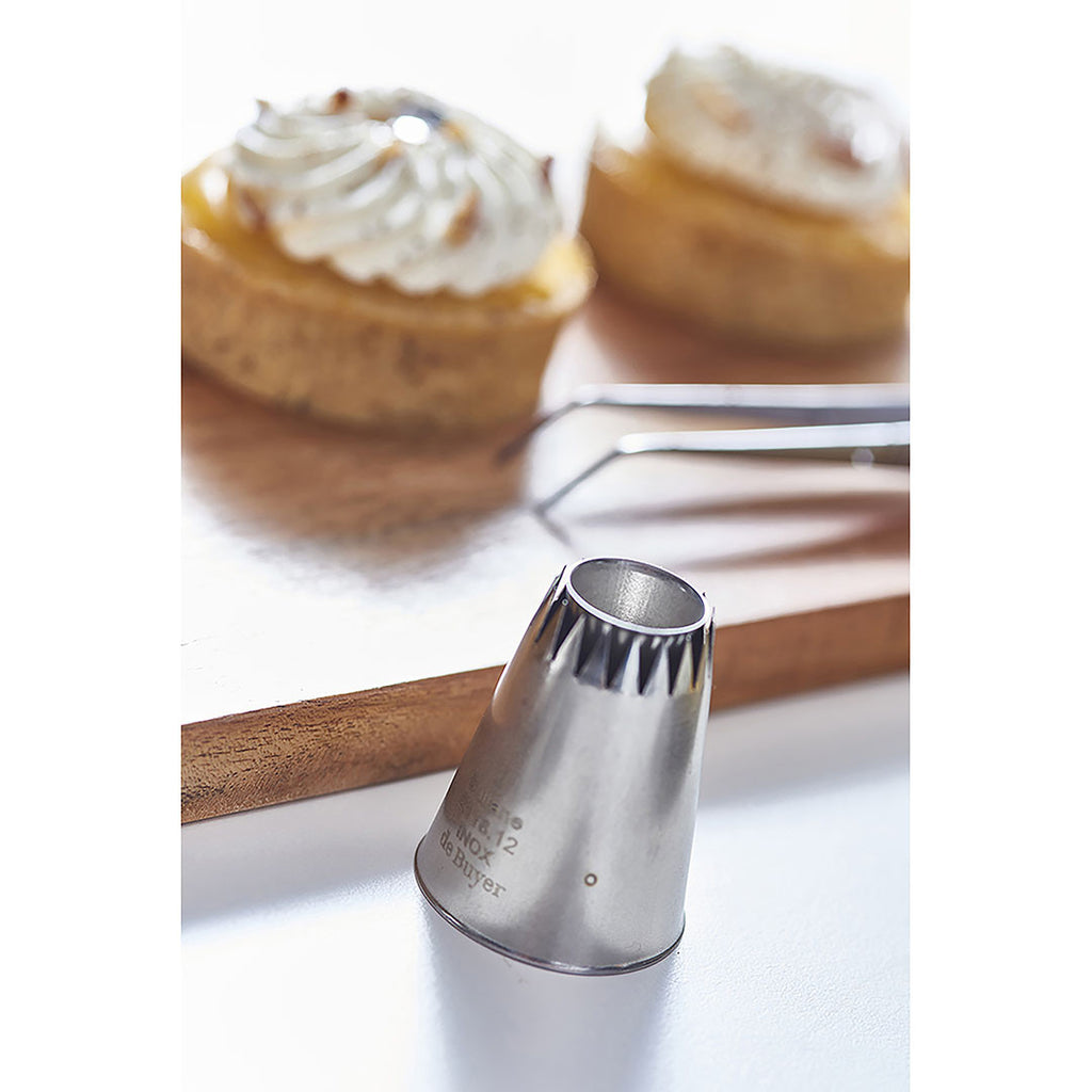 De Buyer sultan star nozzle, flat central cone, small size